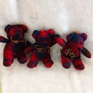 All 3 bear ornaments